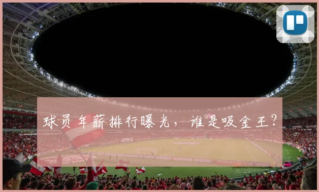 球员年薪排行曝光，谁是吸金王？